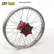 Haan wheel CRF250/450 95- 21-1,60 RED HUB/SILVER RIM/BLACK SPO/BLACK NIP - Moottoripyörän vanteet - D254503 - 1