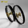 Haan wheel KX65 00- 12-1,60 GOLD HUB/BLACK RIM - Moottoripyörän vanteet - D350683 - 1