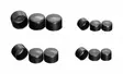 Highway Hawk BLACK COVER HEX. BOLT M8 (W = 12MM) - Moottoripyörän kateruuvit ja ruuvisarjat - D164263 - 1