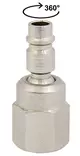 Nivelliitin 1/4" sisäkierteellä 360ast - Paineilmaliittimet - LX6493 - 1