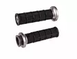 ODI Street V-TWIN Lock-On HART-LUCK Full-Waffle BLACK/Gunmetal/grey - Moottoripyörän kahvakumit - D510203 - 1