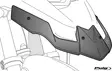 Puig Beak Extender For Yamaha Tenere 700 19'- C/Matt Bl - Moottoripyörän katteet ja tuulenohjaimet - D390043 - 1
