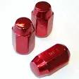 Punainen aluvannemutteri 1,25mm nousu, 12mm - Pyöränpultit ja mutterit 12x1.25mm - 499-13073 - 1