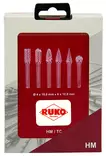 Pyöröviilasarja alumiini 10-os ruko - Kovametalliviilat - LX1183 - 2