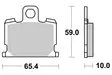 Sbs Jarrupalat Ceramic - Moottoripyörän jarrupalat - D2513 - 1