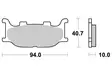 Sbs Jarrupalat Ceramic - Moottoripyörän jarrupalat - D2723 - 2