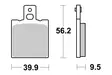 Sbs Jarrupalat Ceramic - Moottoripyörän jarrupalat - D91503 - 2