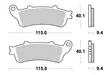 Sbs Jarrupalat Sintered Taakse - Moottoripyörän jarrupalat - D2753 - 1