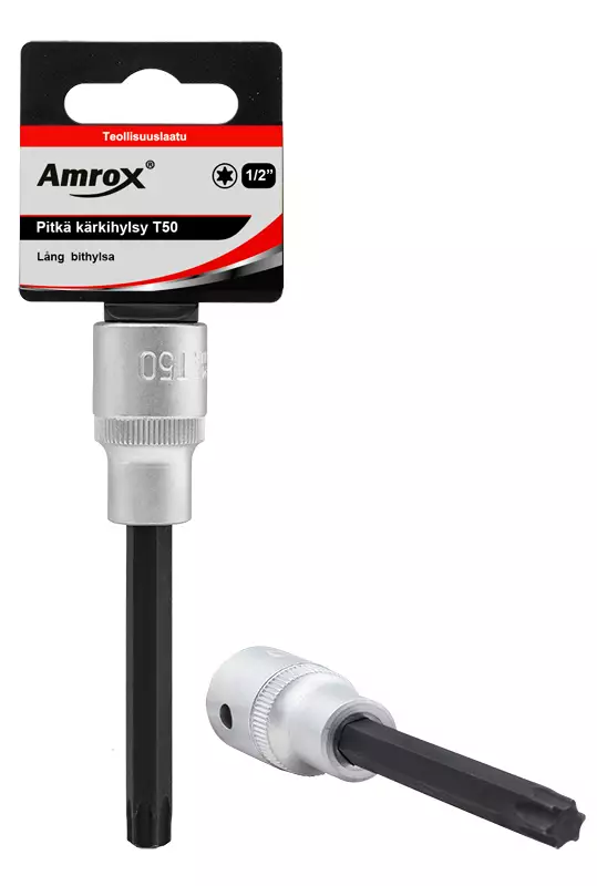 Pitkät torx-kärkihylsyt 1/2" amrox - Hylsyt ja voimahylsyt - LX15833 - 1