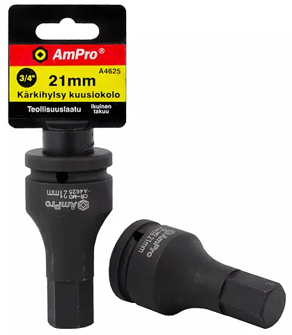 Kuusio-voimakärkihylsyt 3/4" ampro - Hylsyt ja voimahylsyt - LX4503 - 1