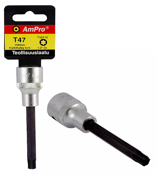 Pitkät torx-kärkihylsyt 1/2" ampro - Hylsyt ja voimahylsyt - LX4523 - 1