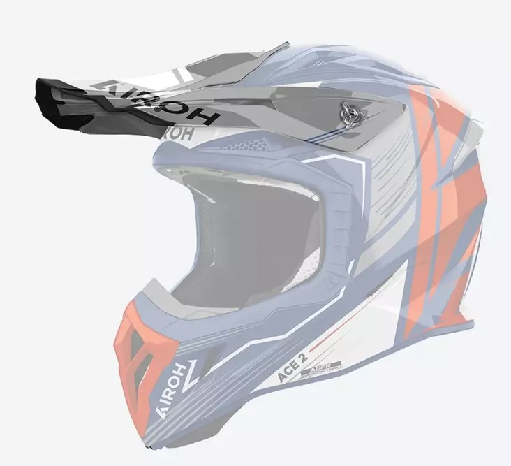 Airoh Aviator Ace 2 Peak Engine Cerulean Gloss - Offtoad kypärien lipat - D499143 - 1