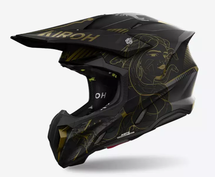 Airoh Twist 3 Titaani matta crossikypärä - Crossikypärät - D490973 - 1