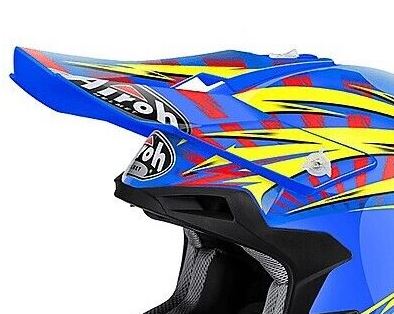 Airoh Terminator 2.1 Lippa lighting sininen kiiltävä - Offtoad kypärien lipat - D188233 - 1