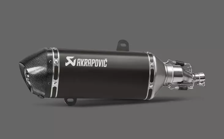 Akrapovic Slip-On Line äänenvaimennin (ruostumaton teräs) Vespa GTS 125 / Super / Sport / Tech (2021-2024) - Moottoripyörän äänenvaimentimet - D417143 - 1