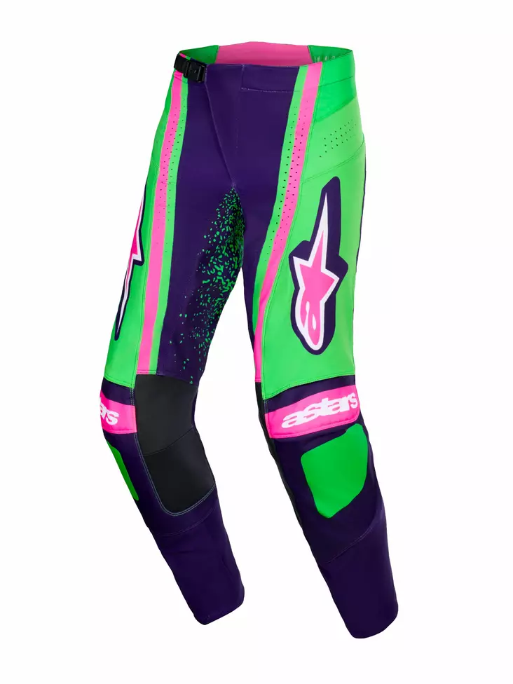 Alpinestars Housut Techstar Nomur Lila/Vihreä/Fluo Pinkki - Crossihousut - D512713 - 1