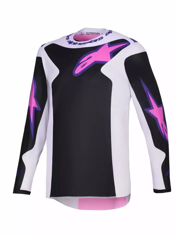 Alpinestars Paita Fluid Grid Musta/Harmaa/Lila - Crossipaidat - D512803 - 1