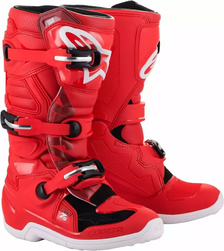 Alpinestars Saapas Tech 7s Nuorten Punainen - Crossi ajosaappaat - D396583 - 1