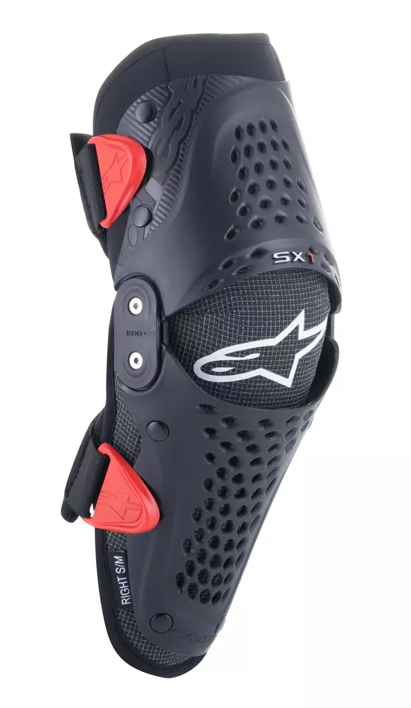 Alpinestars SX-1 Nuorten Polvisuoja Musta/Punainen - Polvi, kyynär- ja olkasuojat - D438273 - 1