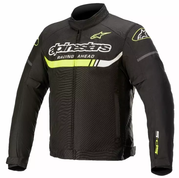 Alpinestars Tekstiilitakki T-SP S Ignition Vedenpitävä Musta/Keltainen fluo - Moottoripyörä ajotakit - D397393 - 1