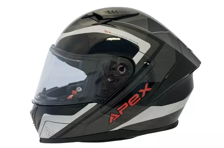 APEX Kypärä FI100 Valencia harmaa/musta/punainen - Umpikypärät - D508083 - 1
