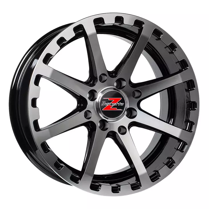 Barzetta ATV Black Polished mönkijän vanne 7x14 - Mönkijän alumiini vanteet - 499-178613 - 1