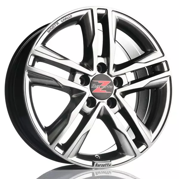 Barzetta Cavallo Hyperblack Pakettiautoihin alumiinivanne 7.5x17 - 17-tuumaiset alumiinivanteet - 499-44913 - 1