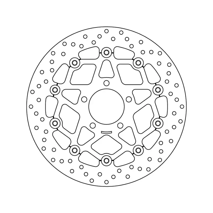 Brembo Serie Oro jarrulevy kelluva - Moottoripyörän jarrulevyt - D122923 - 1