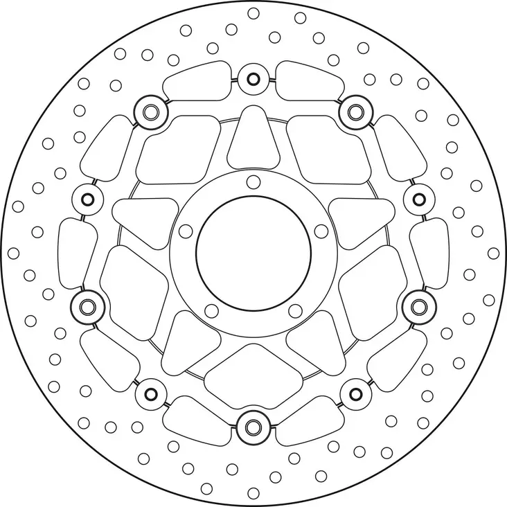 Brembo Serie Oro jarrulevy kelluva - Moottoripyörän jarrulevyt - D190943 - 1