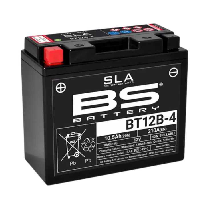 BS Battery BT12B-4 (FA) SLA - Sealed & Activated - Akut - D262603 - 1