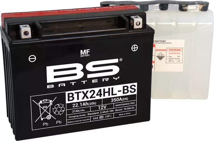 BS Battery BTX24HL-BS MF (cp) Maintenance Free - Akut - D262593 - 1