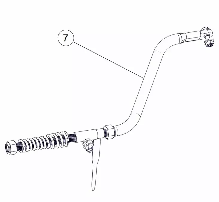 Camso STABILIZING ROD ASSY - Mönkijän telasarjojen varaosat - D160643 - 1