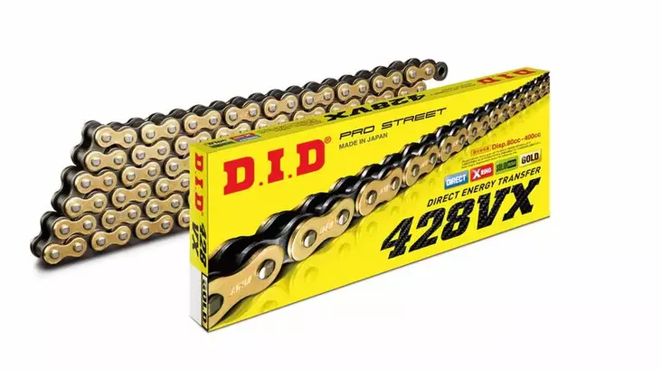D.I.D 428VX G&B Chain+Connecting link (FJ) - Moottoripyörän ketjut 428 - D527973 - 1