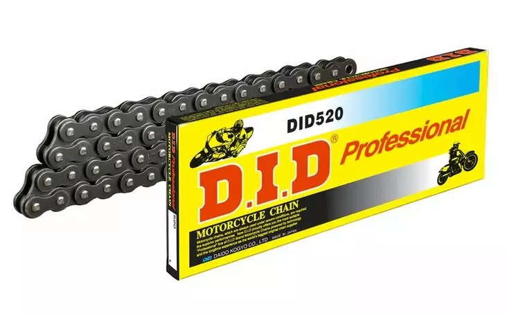 D.I.D 520 Chain+Connecting link (RJ) - Moottoripyörän ketjut 520 - D527983 - 1