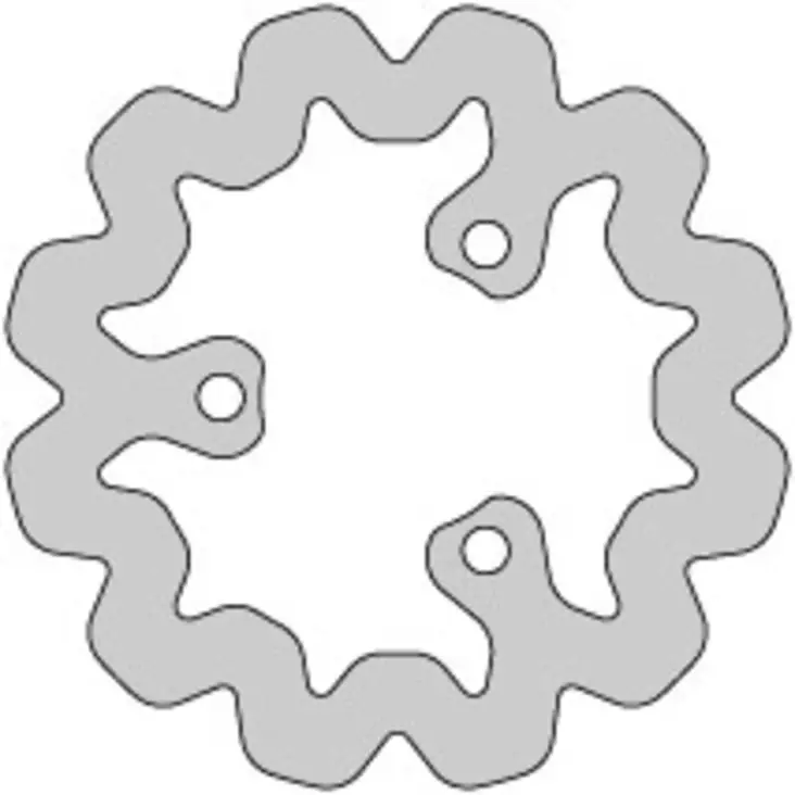 Delta-BrakingJarrulevy, Taka, Ulko Ø 180mm, Aprilia / Derbi / Gilera / Rieju - Mopon ja skootterin jarrulevyt - D479853 - 1