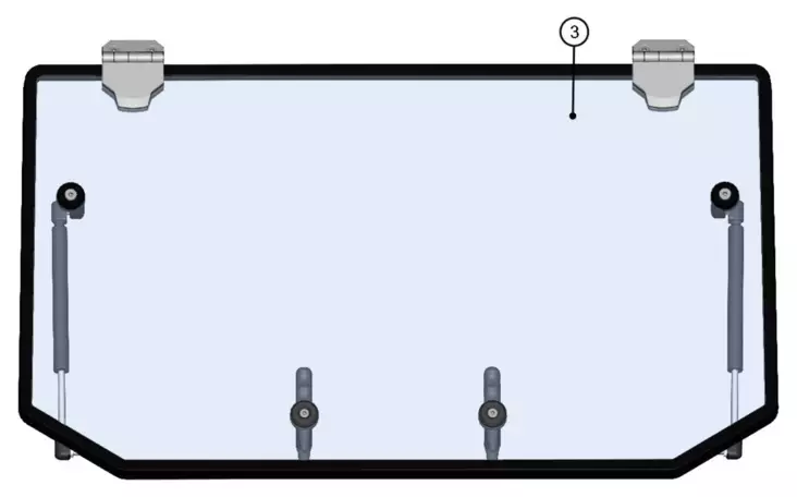 DFK Etulasi kokoonpano Can-Am Maverick Trail - DFK hyttien varaosat ja tarvikkeet - D438923 - 1