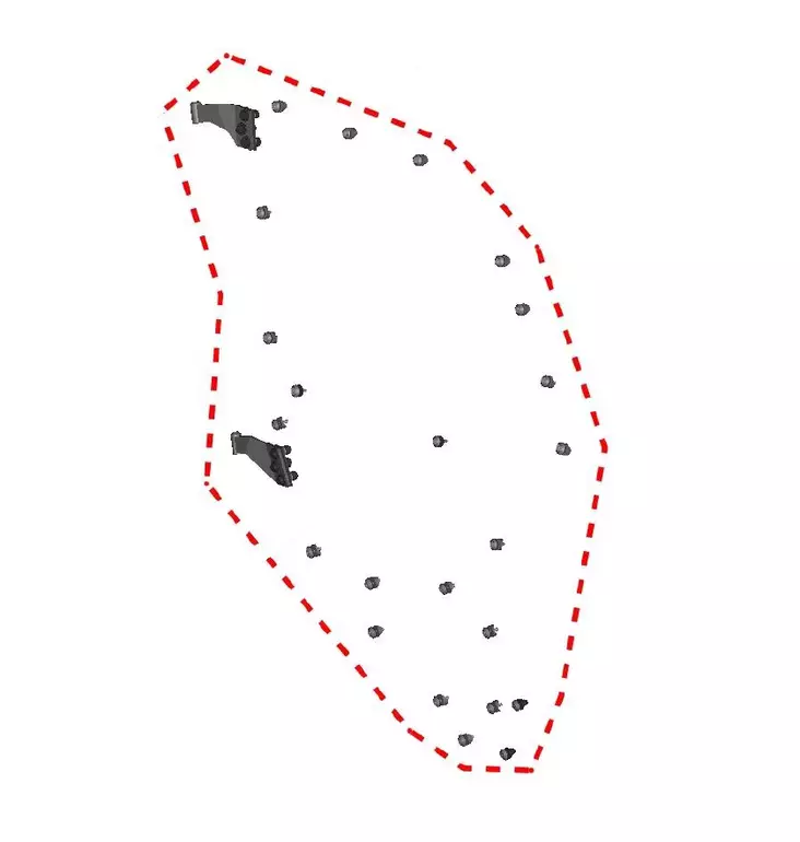 DFK Oikea Ovensaranat ja kiinnityssarja Yamaha YXZ 1000 - DFK hyttien varaosat ja tarvikkeet - D514423 - 1