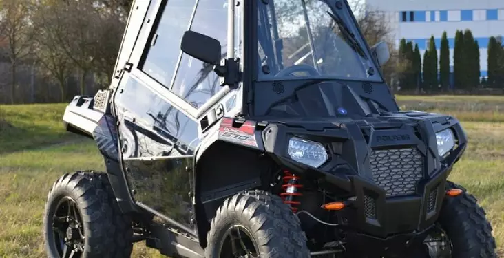 DFK Puoliohjaamo + pyyhin/pesin Polaris ACE 2016-18 - Mönkijän DFK puolihytit - D512203 - 1