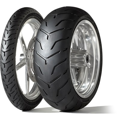 Dunlop D407 SW 180/65B16 81H TL Re. Harley-Davidson (Slim White Sidewall) - Custom-Touring moottoripyörän renkaat - D168393 - 1