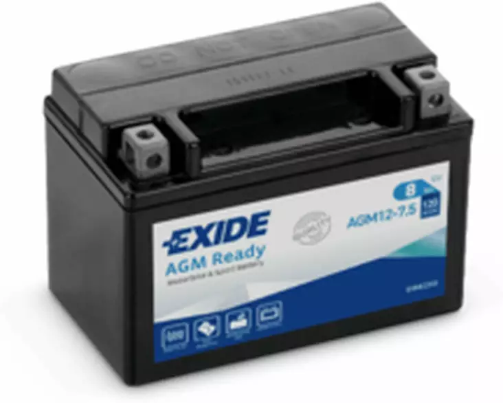 Exide akku AGM12-7.5 - Motorsport varaosat ja tarvikkeet - D548133 - 1