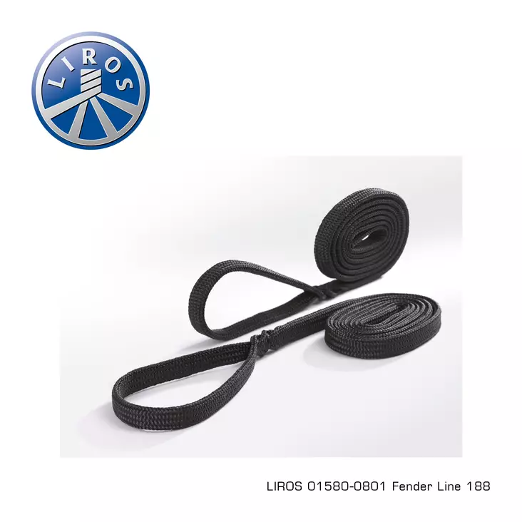 Fender line black 8mm x 2m spliced eye - Lepuuttajaköydet - D465893 - 1
