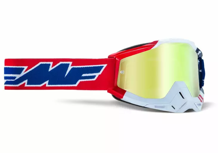 FMF POWERBOMB Goggle US of A - True Gold Linssi - Crossilasit - D380173 - 1