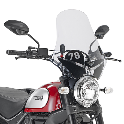 Givi Specific fitting kit for 7407A Ducati Scrambler 400 (16), 800 (15-16) - Moottoripyörän katteet ja tuulenohjaimet - D224483 - 1