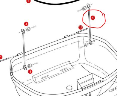 Givi Stop bag opening yarn, 2 pcs. - Moottoripyörän laukkujen lisävarusteet - D120863 - 1