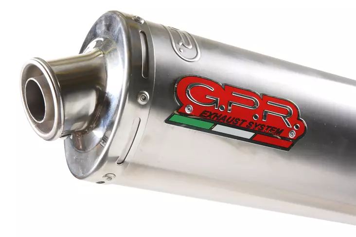 GPR Kawasaki Zx-9R - ZX900C 1998/99 EC-Approv. bolt-on silencer Inox Tondo / Rou - Moottoripyörän äänenvaimentimet - D422323 - 1