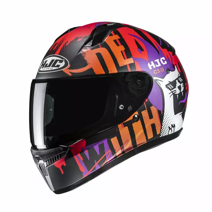 HJC Kypärä C10 Fop Musta/Oranssi MC7SF - Umpikypärät - D524963 - 1