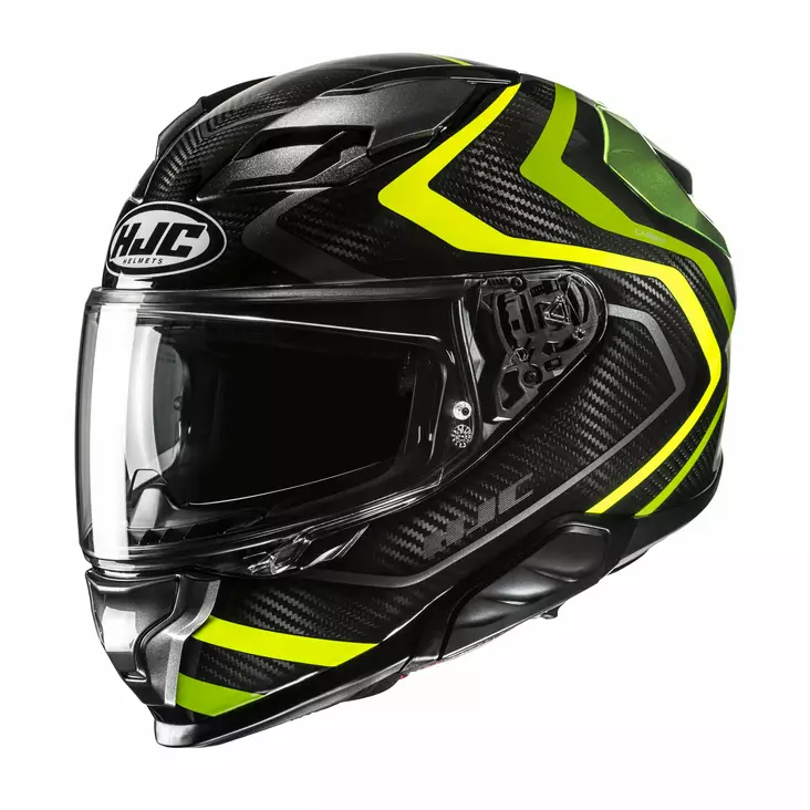 HJC Kypärä F71 Carbon Nevio Musta/Fluo Keltainen MC3H - Umpikypärät - D504303 - 1