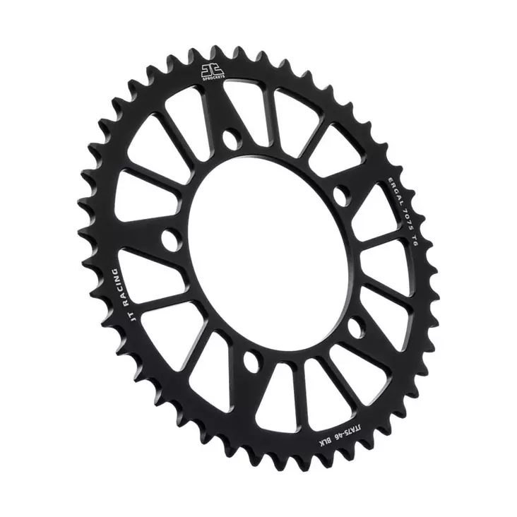 JT Takaratas Alumiini 7075 T6 JTA75.42BLK Musta - Moottoripyörän eturattaat - D499703 - 1