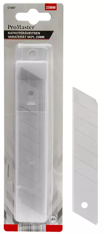 Katkoteräveitsen varaterät 25mm 5kpl - Matto- ja taittoveitset - LX2743 - 1