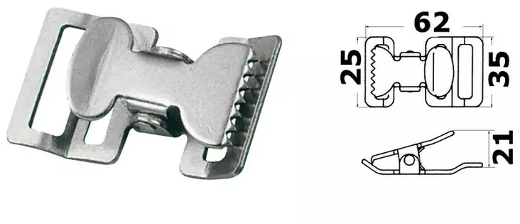 Kiristyssolki S.S. - Veneen hihnat ja hihnankiristimet - D123353 - 1